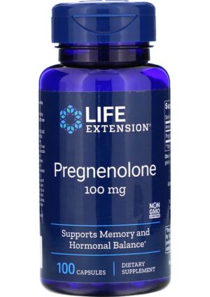 Life Extension Pregnenolone 100 mg 100 Kapsül Vitamin ve Mineral İçerikli Besin Takviyesi