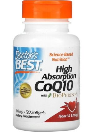 Doctor's Best Doctor's Best, High Absorption Coq10 With Bioperine, 100 Mg, 120 Softgels