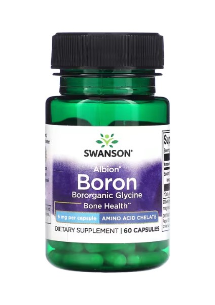 Swanson Albion Boron 6 mg 60 Adet Kapsül İçeren Besin Takviyesi