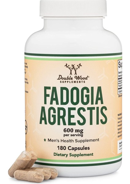 Double Wood Fadogia Agrestis 180 Caps - Görsel 2