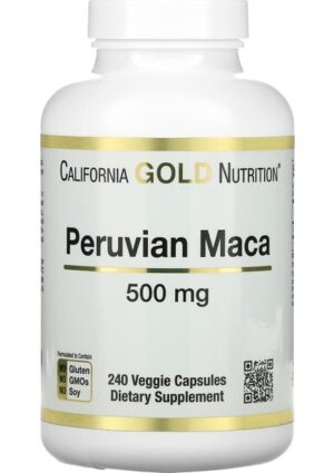 California Gold Nutrition Peruvian Maca, 500 mg, 240 Veggie Caps