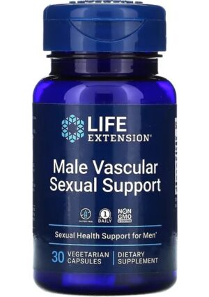 Life Extension Male Vascular Sexual Support 30 Vegetarian Capsules Male