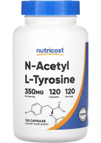 Nutricost N-Acetyl L-Tyrosine (Nalt) 350 mg 120 Kapsül
