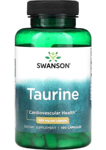 Swanson Taurine 500 mg 100 Kapsül USA