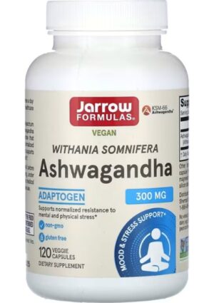 Jarrow Formulas Asvaganda 300 Mg 120 Veggie Capsules