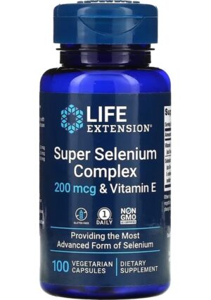 Life Extension Super Selenium Complex & Vitamin E 200 Mcg 100 Vegetarian Capsules