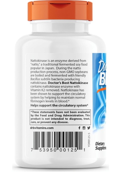 Doctor's Best Nattokinase - 2000 mg 90 Kapsül - Görsel 3