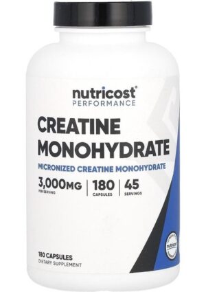 Nutricost Creatine Monohydrate 3000 Mg 180 Kapsül