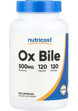 Nutricost Ox Bile 500 Mg 120 Kapsül