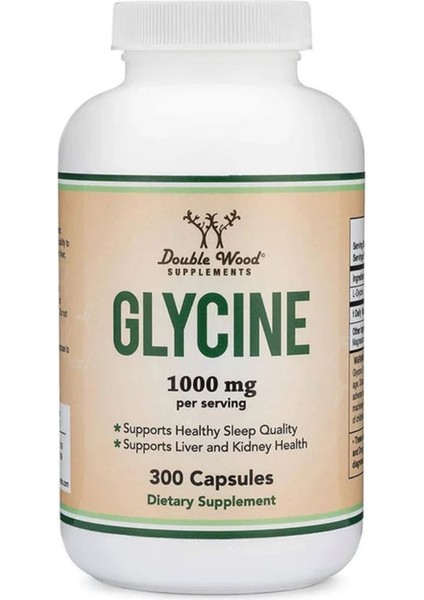 Double Wood Glycine 1000 Mg 300 Kapsül