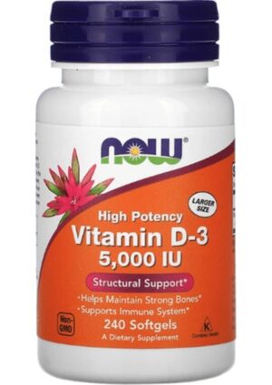 Now Foods vitamin D-3 5000 IU 240 Softgels