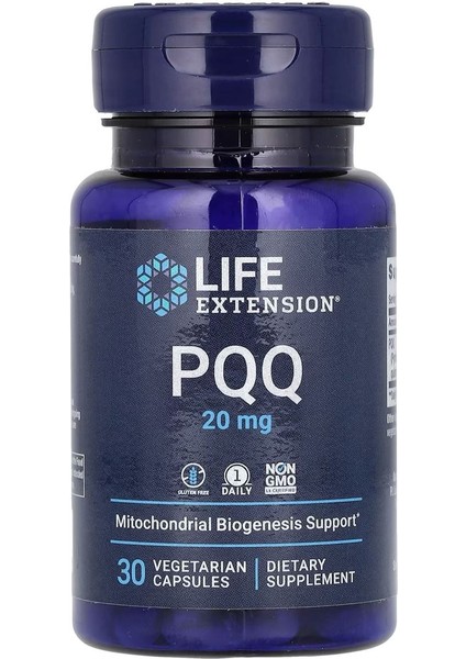 Life Extension Pqq 20 Mg. 30 Vegeterian Capsules