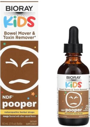 Bioray , Kids, Ndf Pooper, Mango , 2 Fl Oz (59 Ml) 2 Fl Oz
