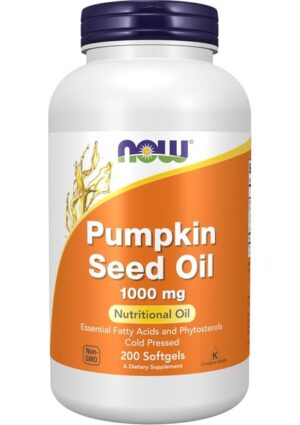 Now Pumpkin Seed Oil Cold Pressed 1000 Mg 200 Softgels