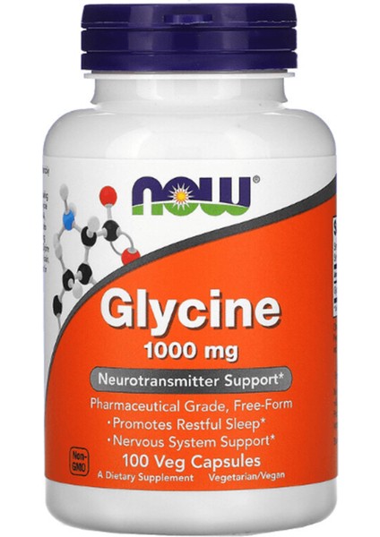 Now Foods Glycine 1000 mg 100 Veg Capsul
