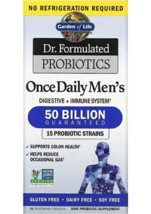 Garden Of Life, Dr. Formulated Probiotics, Once Daily Men's, 50 Billion, 30 Vegetarian Capsul.made In Usa