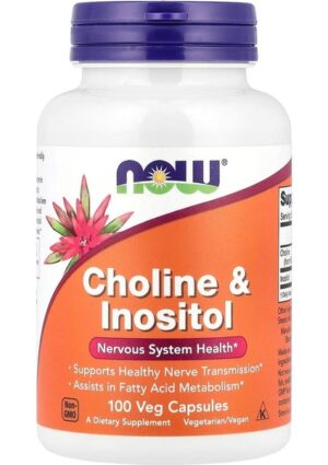 Now Foods NOW Choline & Inositol 100 Veg. Kapsül.