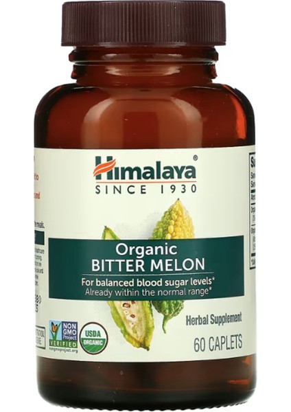 Himalaya Himalaya, Organic Bitter Melon, 60 Caplets - Görsel 3