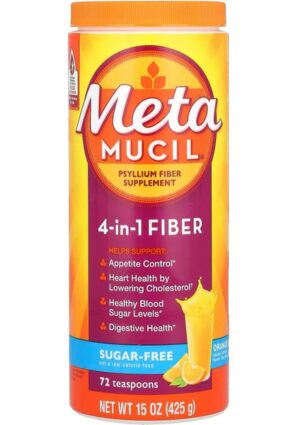 Metamucil Meta Mucil 4 In 1 Sugar Free Fiber Portakal Aromalı Şekersiz 425 gr