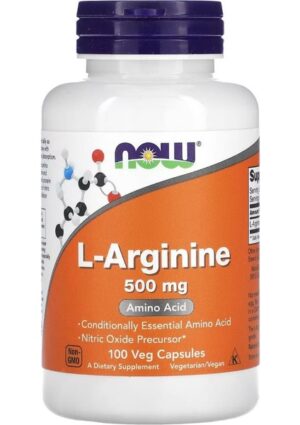 Now Foods L-Arginine 500 mg 100 Capsules VR88