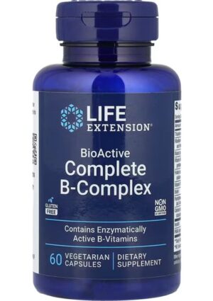 Life Extension Bioactive Complete B-Complex, 60 Vegetarian Capsules