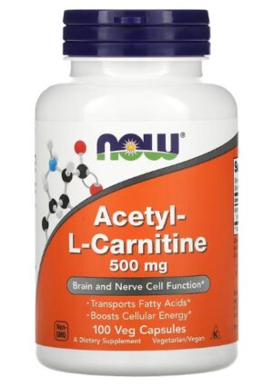Now acetyl L-Carnitine 500 mg 100 Veggie Kapsül