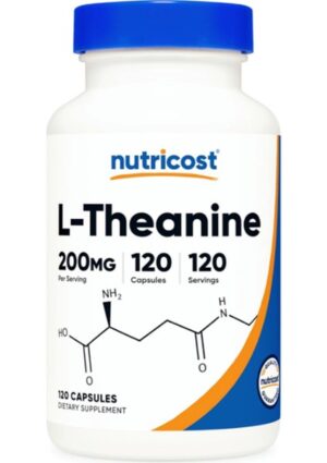 Nutricost L-Theanine 200 mg 120 Kapsül Amerika Menşeli Gıda Takviyesi Stres Azaltıcı
