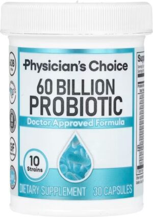 Physician's Choice 60 Billion Probiotic, 30 Delayed-Release Veggie Capsules