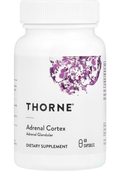 Thorne Adrenal Cortex, 60 Capsules (50 mg Per Capsule)