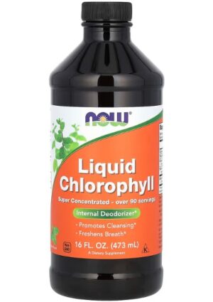 Now Liquid Chlorophyll, Mint , 16 Fl Oz (473 Ml)