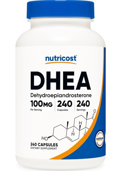 Nutricost Dhea 100 mg 240 Caps - Men & Women's Boost Fertility