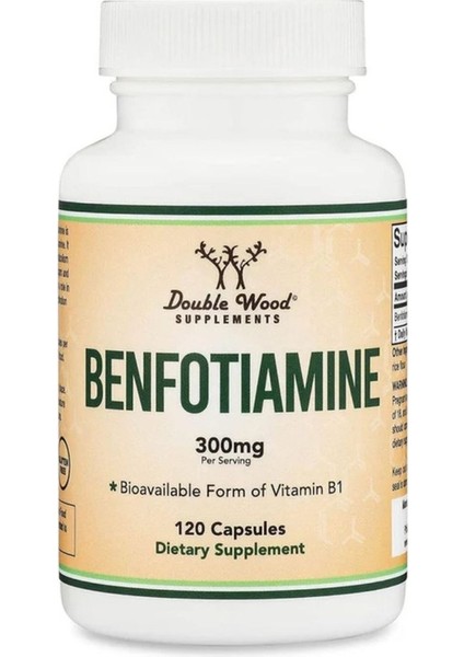 Double Wood Benfotiamine - 300 mg 120 Kapsül