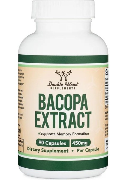 Double Wood Bacopa Extract 450 mg 90 Kapsül