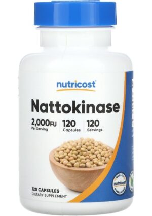 Nutricost Nattokinase 120 Kapsül – 2 000 Fu Besin Takviyesi