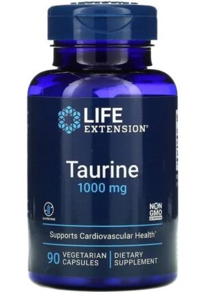 Life Extension Taurine 1000 Mg 90 Vegetarian Capsules