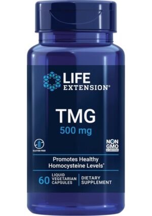 Life Extension Tmg Trimethylglycine Anti Aging 500 Mg 60 Caps