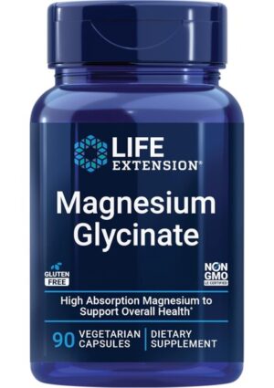 Life Extension Magnesium Glycinate 90 Caps Kalp Sağlığı ve Kemik Sağlığı İçin Yüksek Emilim