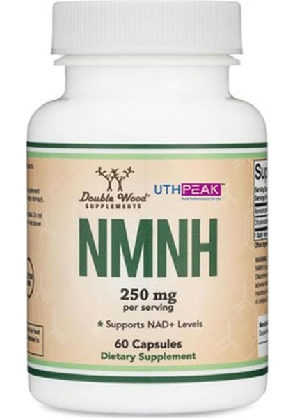 Double Wood Nmnh (Nmn Supplement Alternative Supplement To Boost Nad+ Levels As We Age 250MG 60 Caps