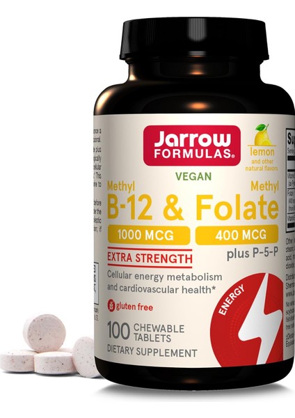 Jarrow Formulas Methyl B-12 1000 Mcg And Methyl Folate 400 Mcg