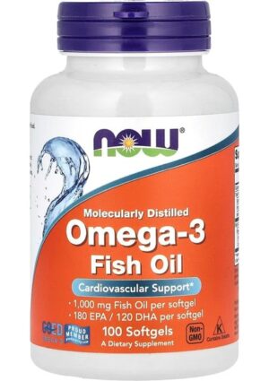 Now Foods Omega 3 Fish Oil 100 Softgels
