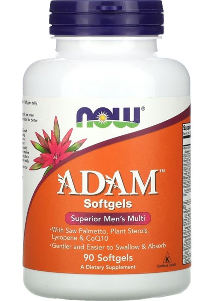 Now Foods Adam Superior Men's Multi Vitamin 90 Softgels