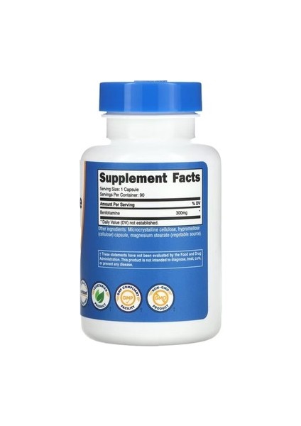Nutricost Benfotiamine 300 Mg 90 Capsules - Görsel 2