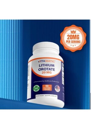 Vitamatic, Lithium Oratate, 20 Mg 90 Kapsül, Lityum