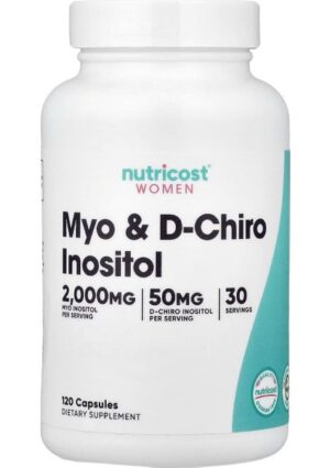 Nutricost Myo Inositol & D-Chiro Inositol 120 Kapsül Vegan Takviye Edici Gıda Kalite Garantisi