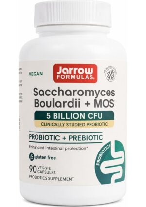 Jarrow Formulas, Vegan Saccharomyces Boulardii + Mos, 5 Billion Cfu, 90 Veg Capsules