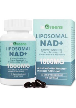 inGreens Liposomal NAD+ 1800 Mg - 60 Softgels Nikotinamid Ribosid İçerir