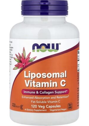 Now Foods Liposomal Vitamin C Immune & Collagen Support 120 Veg Caps