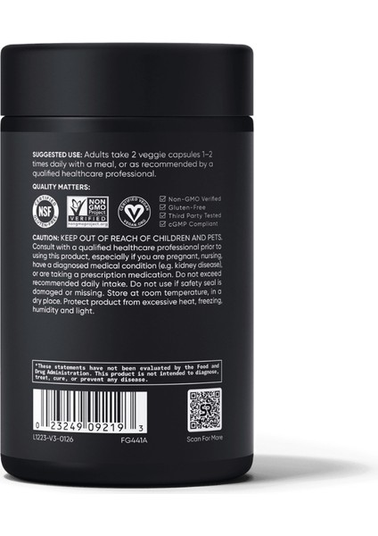 Sports Research Magnesium Glycinate Chelated 160MG - 90 Veggie Capsules - Abd - Görsel 3