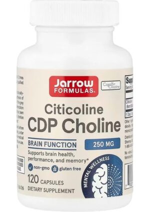 Jarrow Formulas Citicoline Cdp Choline Brain Cognizin Citicoline 250 Mg 120 Capsules