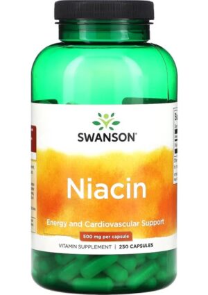 Swanson, Niacin, 500 Mg, 250 Capsules
